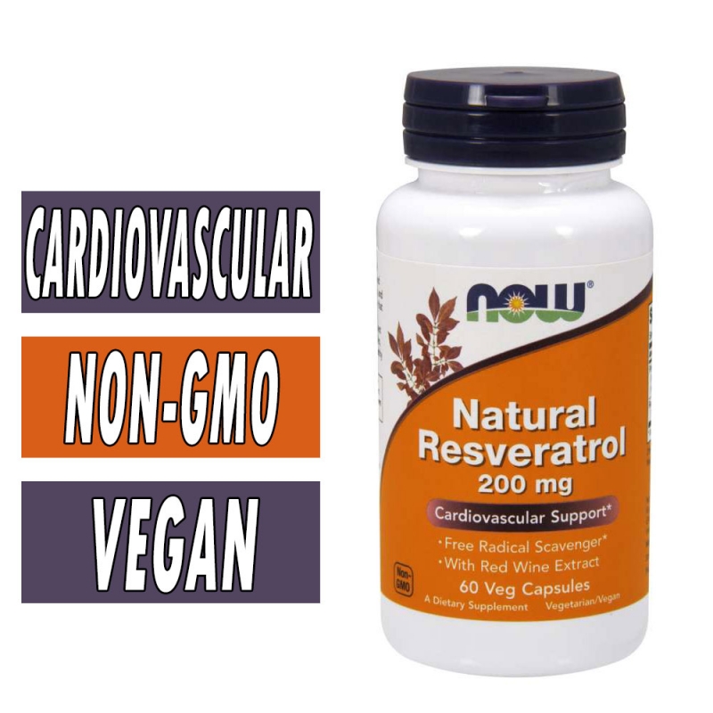 Natural Resveratrol Now Foods Cardiovascular Support