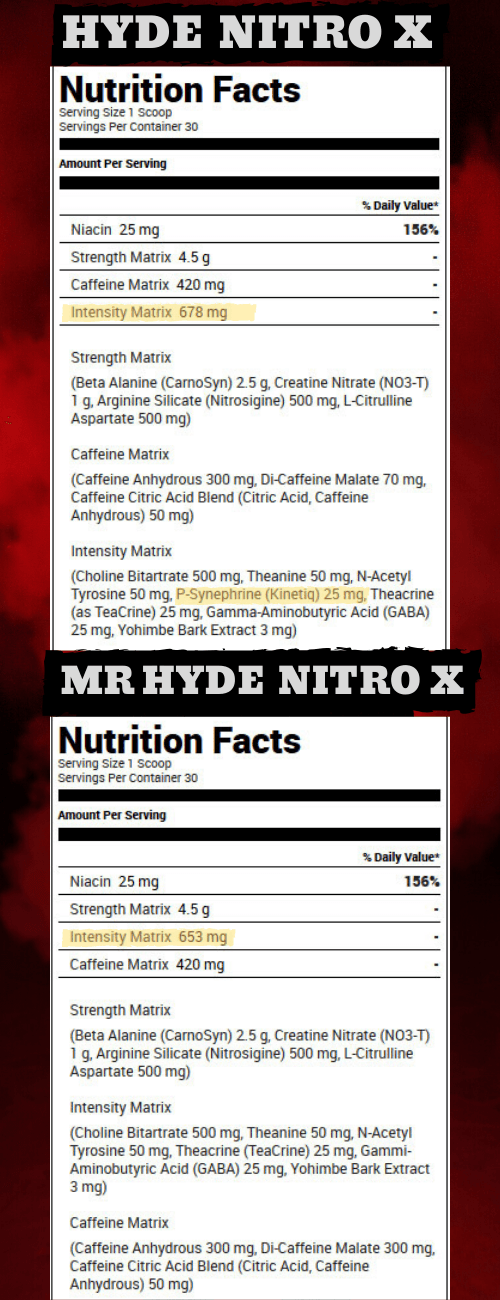 HYDE NITRO X VS MR HIDE NITRO X