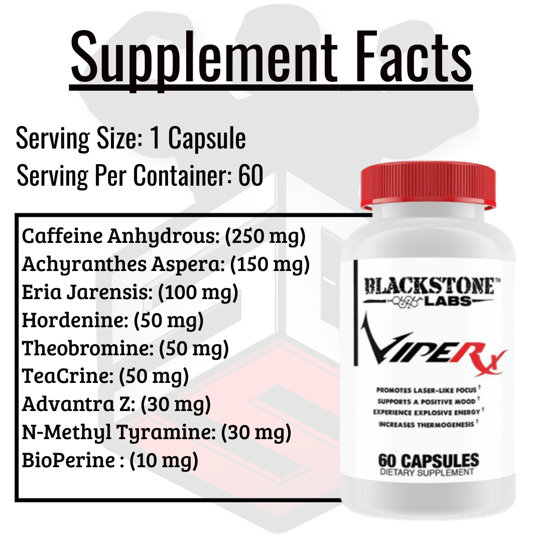 Viper X Supplement Facts