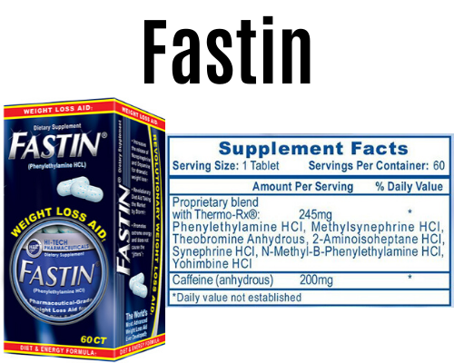 fastin product + Label 