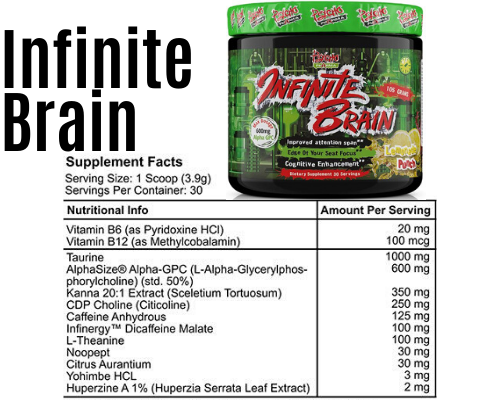 infinite brain product + Label