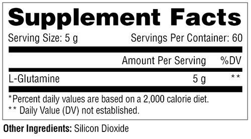 Glutamine 300g Supplement Facts