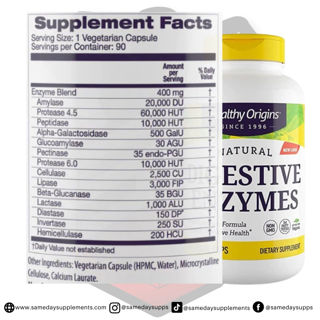 Healthy Origins Digestive Enzymes 