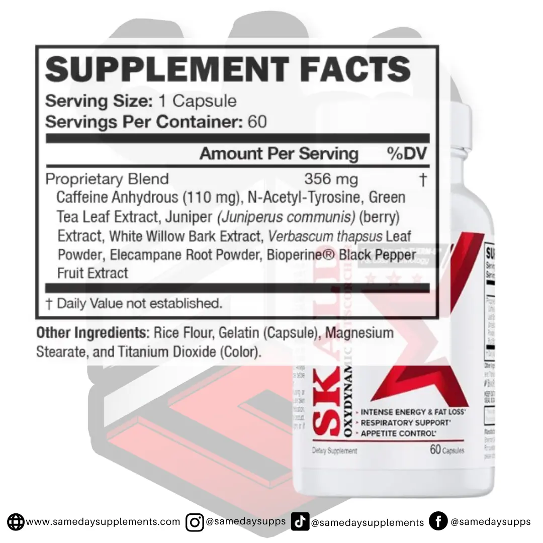 Skald Fat Burner Ingredients