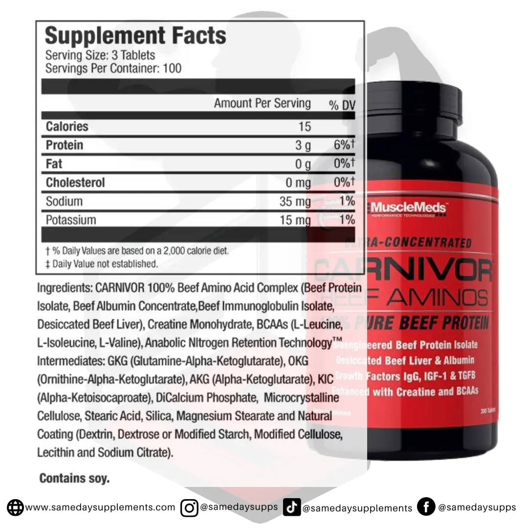 Carnivor Beef Aminos By MuscleMeds