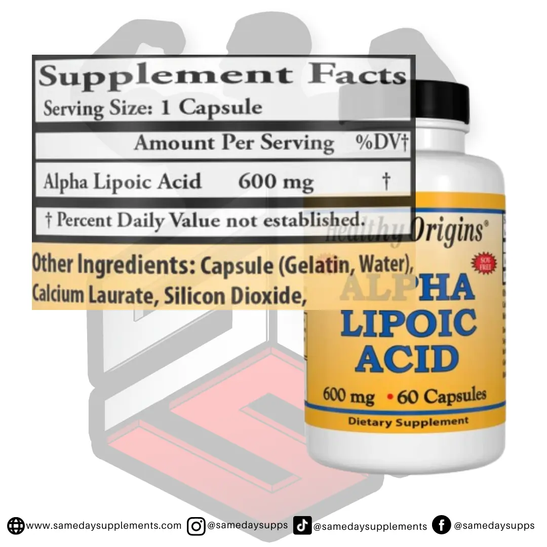 Healthy Origins Alpha Lipoic Acid