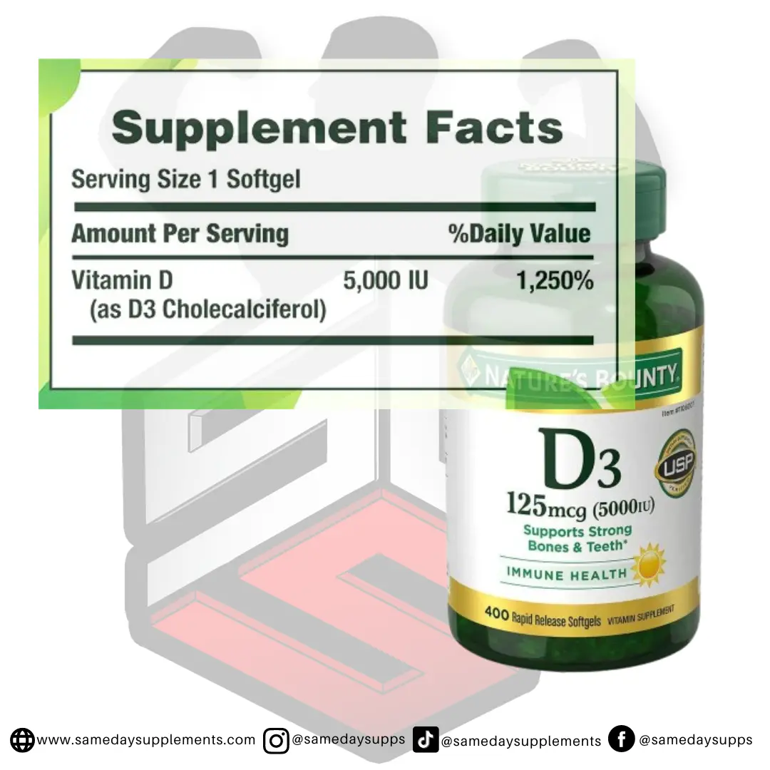 Natures Bounty Vitamin D3