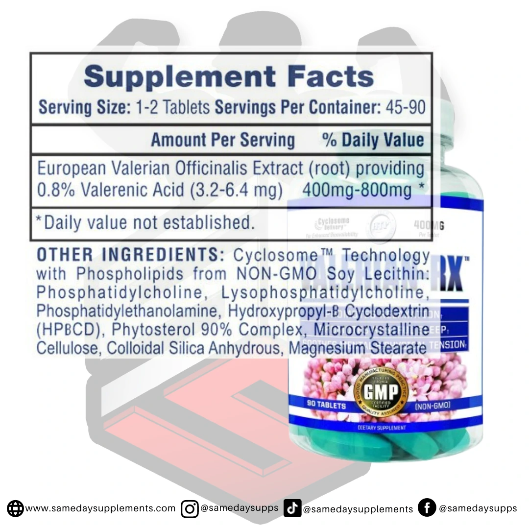 Valerian RX - Hi Tech Pharmaceuticals