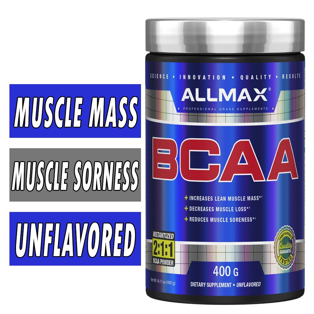 Allmax BCAA 2:1:1 - Unflavored - 400 Grams