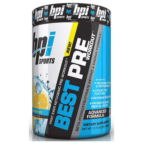 Best Pre Workout - Blue Lemon Ice - 30 Servings