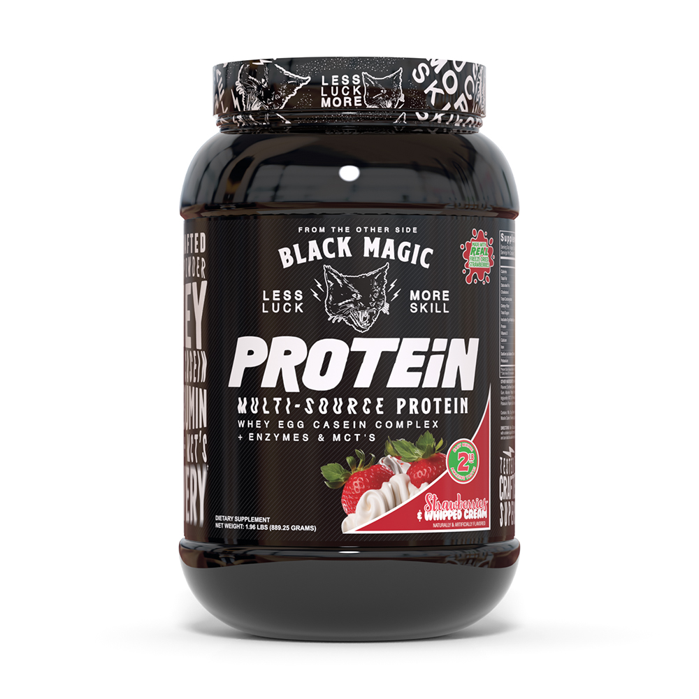 Black Magic Protein - Strawberries & Whipped Cream - 25 Servings