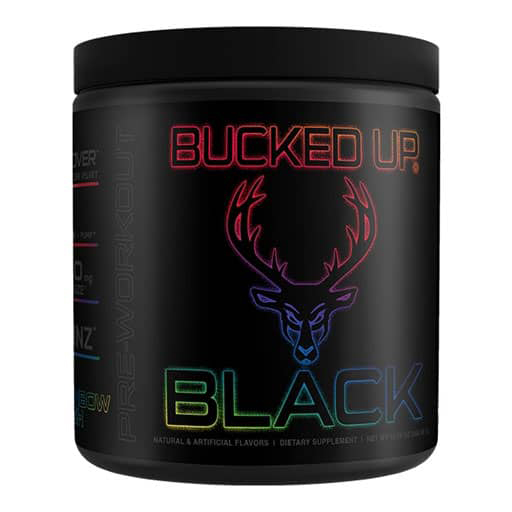 Bucked Up Black - Rainbow Rush (Peach / Strawberry/ Kiwi) - 30 Servings