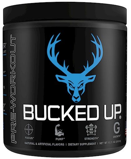 Bucked Up Pre Workout - Blue Raz - 30 Servings