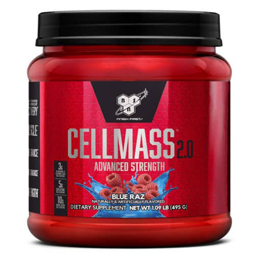 Cellmass 2.0 By BSN - Blue Raz - 25 Servings