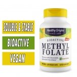 Healthy Origins Methyl Folate - 800 mcg - 120 Vcaps