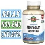 KAL Magnesium Glycinate 350 - 160 Veg Capsules Bottle Image