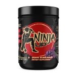 Ninja Up Grape BubbleGum Pre Workout 25 Servings Bottle Image