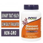 NOW Mannose Cranberry - 90 Veg Caps