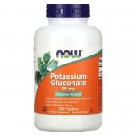 NOW Potassium Gluconate - 99 mg - 250 Tablets Bottle Image