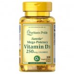 Puritan's Pride Vitamin D3 - 10,000 IU - 100 Softgels