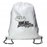 Same Day Supplements Drawstring Bag - White Image