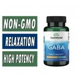 Swanson GABA - High Potency - 500 mg - 100 Caps Bottle Image