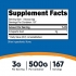 Nutricost D-Aspartic Acid Ingredients Image