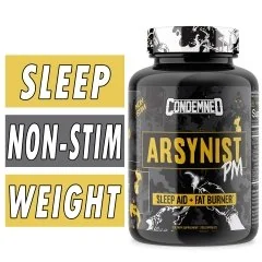 Arsynist PM - Condemned Labz - 120 Capsules - Sleep Aid Fat Burner Bottle Image