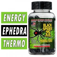 Cloma Pharma Black Spider Fat Burner , 100 Caps Bottle Image