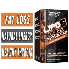 Lipo 6 Black Thyrolean - Nutrex - 60 Capsules Box Image