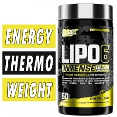 Lipo 6 Black Intense By Nutrex, 60 Caps Bottle Image