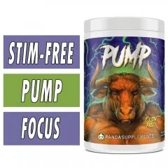 Panda Supps Pump - Stimulant Free Pre Workout Bottle Image