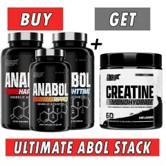 Nutrex Ultimate ABOL Stack + Free Creatine Bottle Image