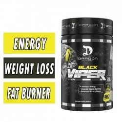 Black Viper Fat Burner By Dragon Pharma, 90 Caps Bottle Image