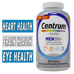 Centrum Silver Men 50+ - 275 Tablets Bottle Image New