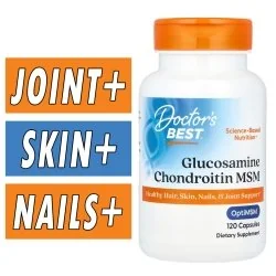 Doctor's Best Glucosamine Chondroitin MSM - 120 Capsules Bottle Image