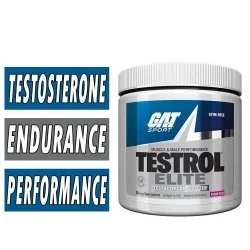 Testrol Elite By GAT Sport, Raging Razz, 30 Servings bottle image