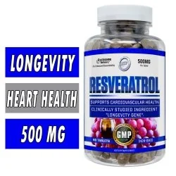 Hi-Tech Pharmaceuticals Resveratrol - 500mg - 90 Tablets Bottle Image