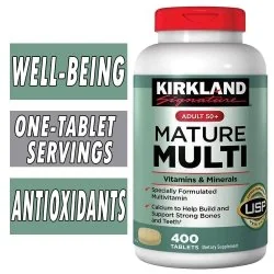 Kirkland Mature Multi, Adult 50 Plus, 400 Tabs