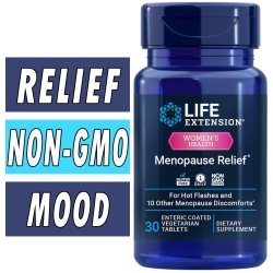 Life Extension Menopause Relief - 30 Veg Tablets Bottle Image