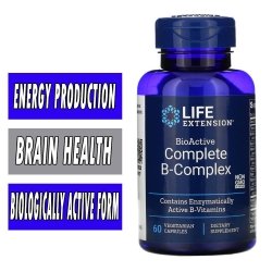 Life Extension BioActive Complete B-Complex - 60 Veg Capsules