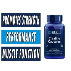 Life Extension Creatine Capsules - 120 Count bottle image