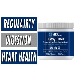 Life Extension Easy Fiber - Orange Flavored - 167 Grams Bottle Image