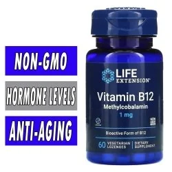 Life Extension Vitamin B12 - 1MG - 60 Veg Lozenges