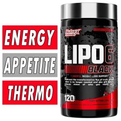 Nutrex Lipo 6 Black, Ultra Concentrate, 60 Caps Bottle Image 