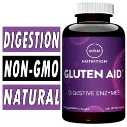 MRM Gluten Aid - 60 Veg Capsules Bottle Image