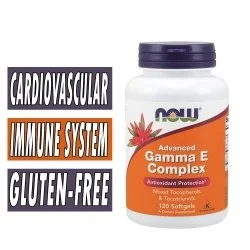 NOW, Advanced Gamma E Complex, 120 Softgels,