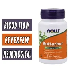 NOW Butterbur - 60 Veg Capsules