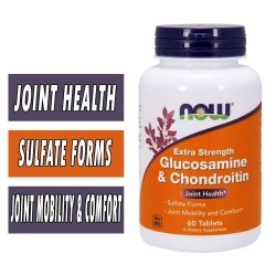 NOW Glucosamine and Chondroitin - Extra Strength - 60 Tablets