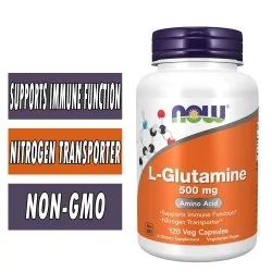 NOW Sports, L-Glutamine, 1000 mg, 120 Vwg Caps